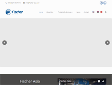 Tablet Screenshot of fischer-asia.com